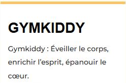 Inscription via GYMKIDDY